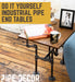 Streetlights End Table By PIPE DECOR - Sweatfully