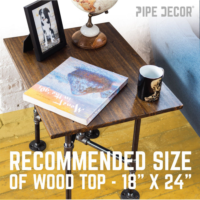 Turnpike End Table By PIPE DECOR - Sweatfully