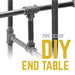 Turnpike End Table By PIPE DECOR - Sweatfully