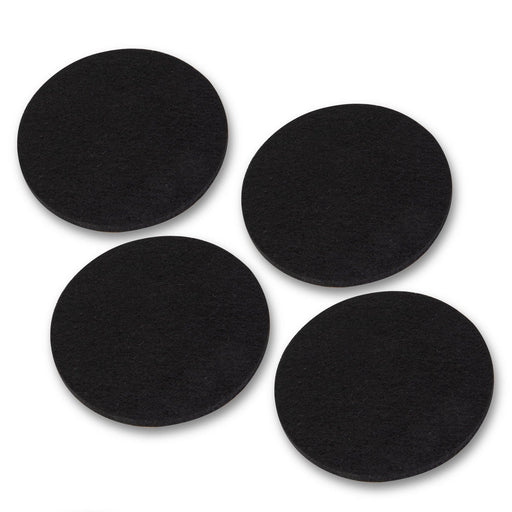 Heavy Duty Round Felt Pad for 1 in. Pipe Floor Flange, 3.5 in. Diameter (4-Pack) - Sweatfully