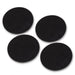 Heavy Duty Round Felt Pad for 1 in. Pipe Floor Flange, 3.5 in. Diameter (4-Pack) - Sweatfully