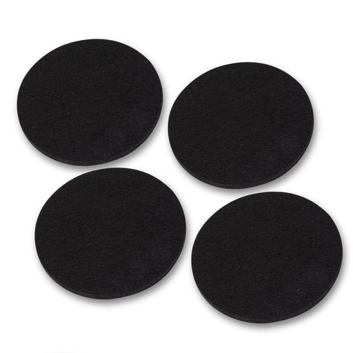 Heavy Duty Round Felt Pad for 1/2 in. Pipe Floor Flange, 2.75 in. Diameter (4-Pack) - Sweatfully