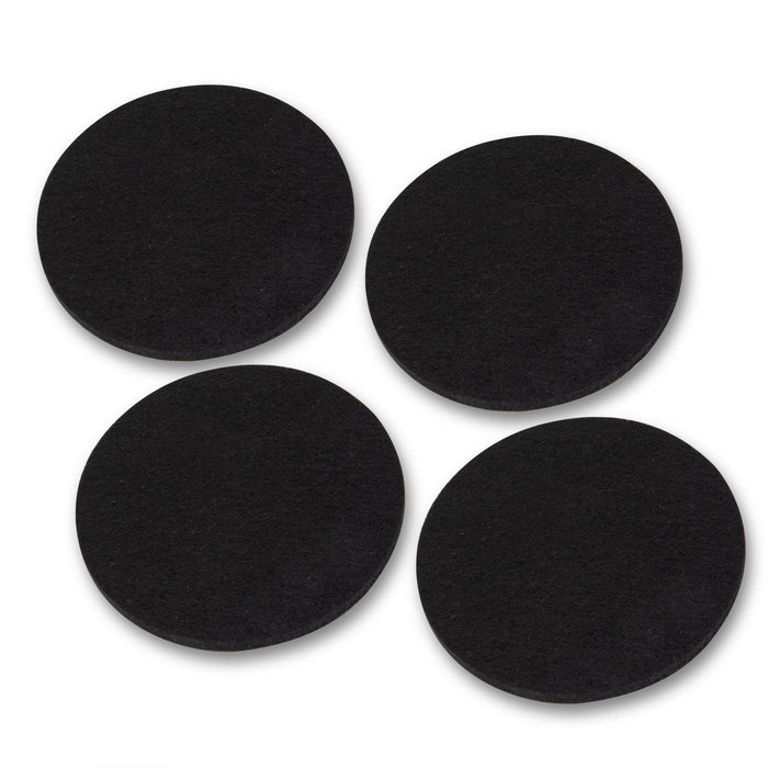 Heavy Duty Round Felt Pad for 1/2 in. Pipe Floor Flange, 2.75 in. Diameter (4-Pack) - Sweatfully