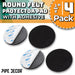 Heavy Duty Round Felt Pad for 1/2 in. Pipe Floor Flange, 2.75 in. Diameter (4-Pack) - Sweatfully