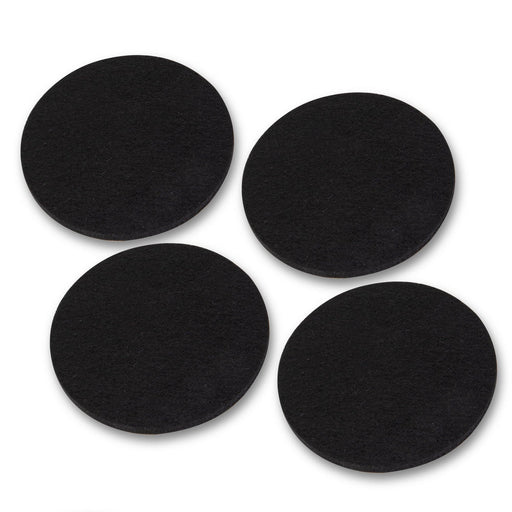 Heavy Duty Round Felt Pad for 3/4 in. Pipe Floor Flange, 3 in. Diameter (4-Pack) - Sweatfully
