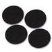 Heavy Duty Round Felt Pad for 3/4 in. Pipe Floor Flange, 3 in. Diameter (4-Pack) - Sweatfully