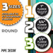 Heavy Duty Round Felt Pad for 3/4 in. Pipe Floor Flange, 3 in. Diameter (4-Pack) - Sweatfully