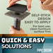 Heavy Duty Square Felt Pad for 1 in. Pipe Floor Flange, 3.5 in. x 3.5 in. (4-Pack) - Sweatfully