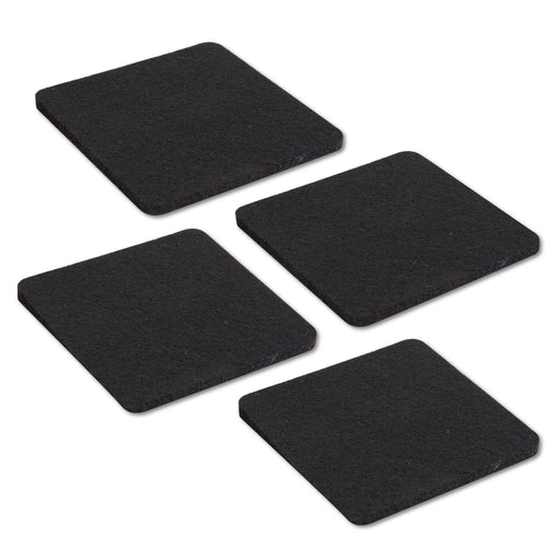Heavy Duty Square Felt Pad for 1/2 in. Pipe Floor Flange, 2.75 in. x 2.75 in. (4-Pack) - Sweatfully