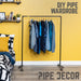 Freestanding Clothing Rack By PIPE DECOR - Sweatfully