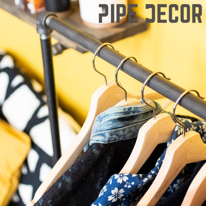 Freestanding Clothing Rack By PIPE DECOR - Sweatfully