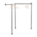 Wall And Floor Mounted Clothing Rack By PIPE DECOR - Sweatfully