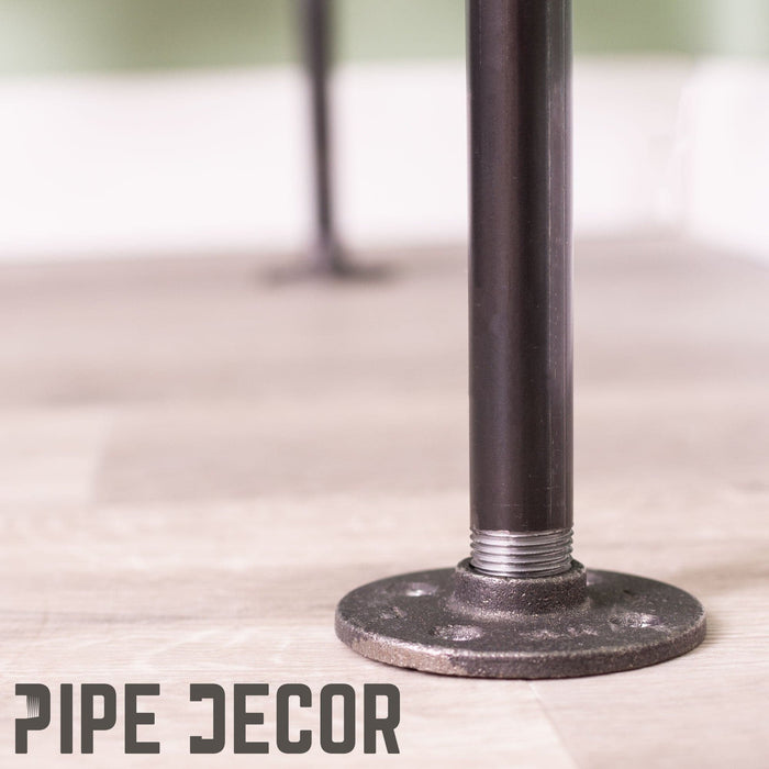Wall And Floor Mounted Clothing Rack By PIPE DECOR - Sweatfully
