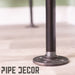 Wall And Floor Mounted Clothing Rack By PIPE DECOR - Sweatfully