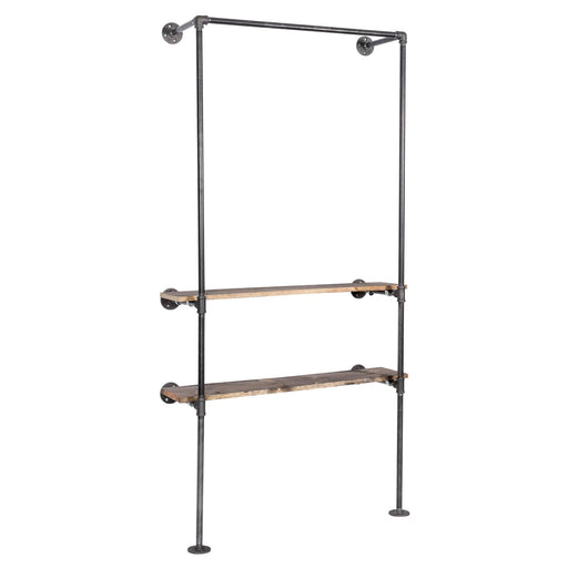 2 Shelf-Wall Mounted Clothing Rack - Sweatfully