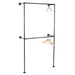 Wall Mounted Double Hung Clothing Rack - Sweatfully