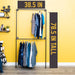 Wall Mounted Double Hung Clothing Rack - Sweatfully