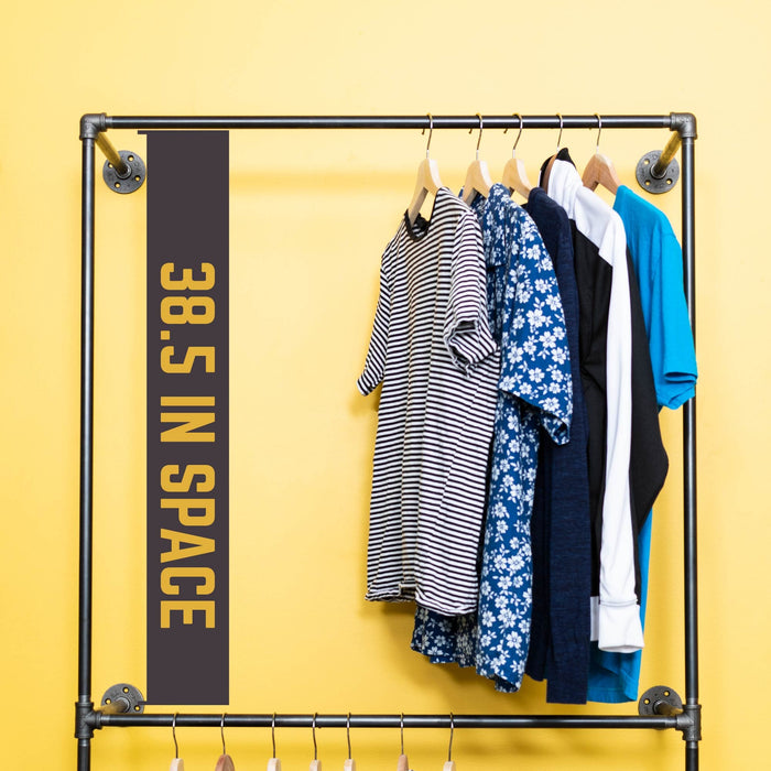 Wall Mounted Double Hung Clothing Rack - Sweatfully