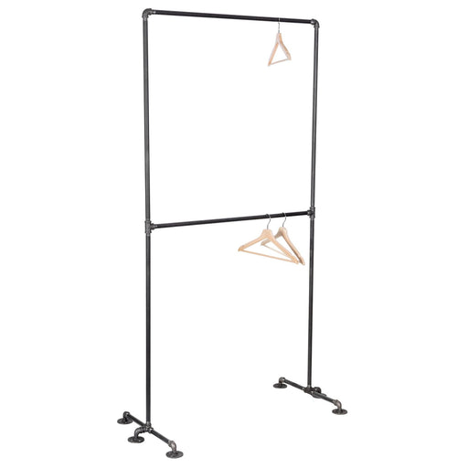 Freestanding Double Clothing Rack - Sweatfully