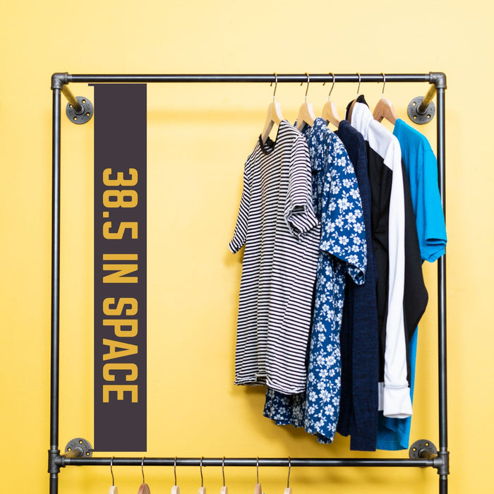 Freestanding Double Clothing Rack - Sweatfully