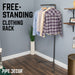 Freestanding Tee-Style Pipe Clothing Rack - Sweatfully
