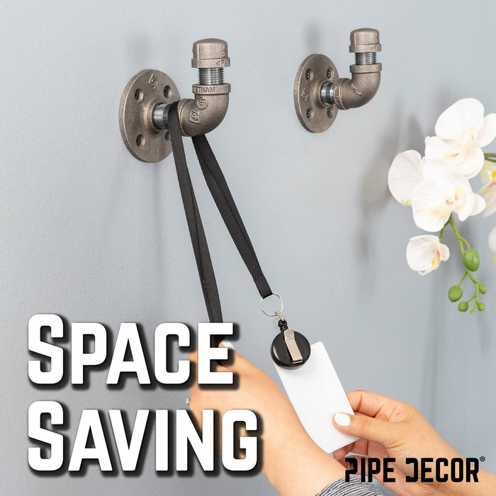 90 Degree Elbow Wall Hook Kit (2 Pack) - Sweatfully