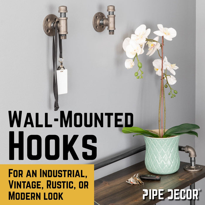 Tee-Shaped Wall Hook Kit (2 Pack) - Sweatfully