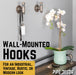 Tee-Shaped Wall Hook Kit (2 Pack) - Sweatfully