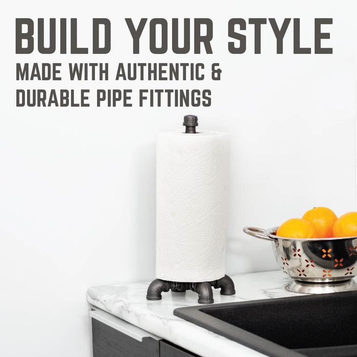 Paper Towel Holder By PIPE DECOR - Sweatfully