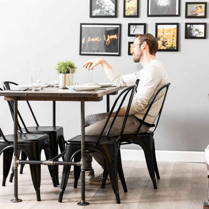 Poker Kitchen Table By PIPE DECOR - Sweatfully