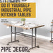 Bridge Kitchen Table By PIPE DECOR - Sweatfully