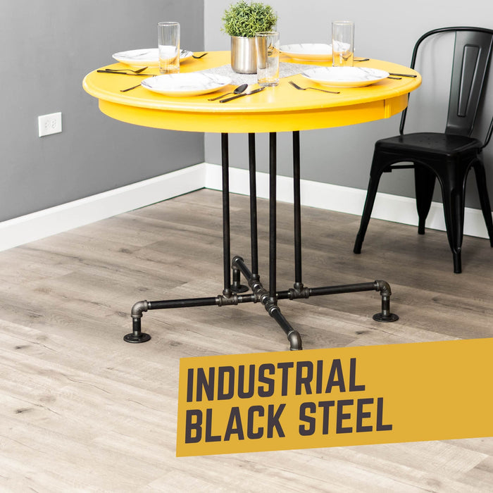 Blackjack Kitchen Table By PIPE DECOR - Sweatfully