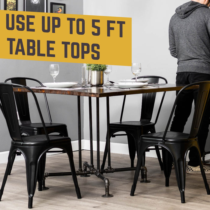 Blackjack Kitchen Table By PIPE DECOR - Sweatfully