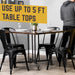 Blackjack Kitchen Table By PIPE DECOR - Sweatfully