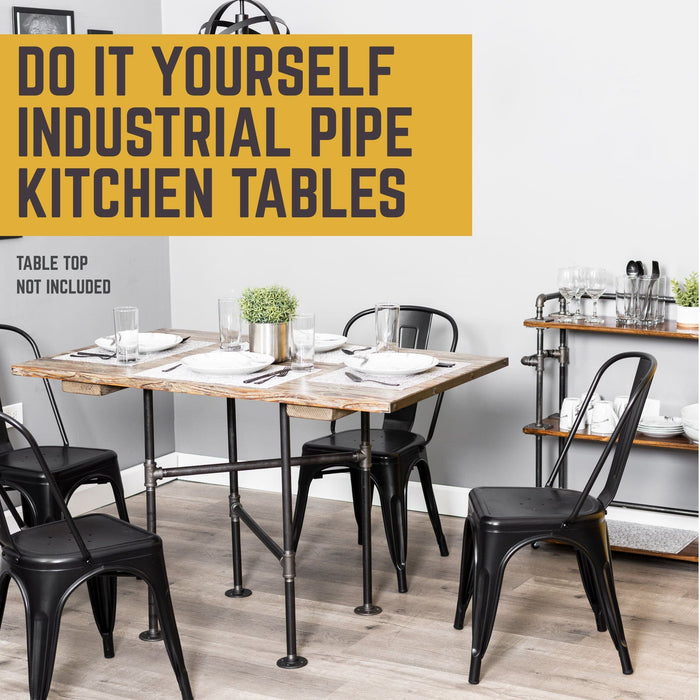 Solitaire Kitchen Table By PIPE DECOR - Sweatfully