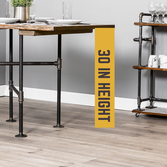 Solitaire Kitchen Table By PIPE DECOR - Sweatfully