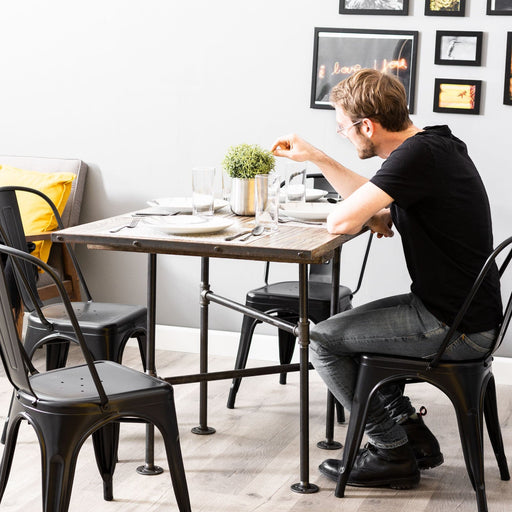 Solitaire Kitchen Table By PIPE DECOR - Sweatfully
