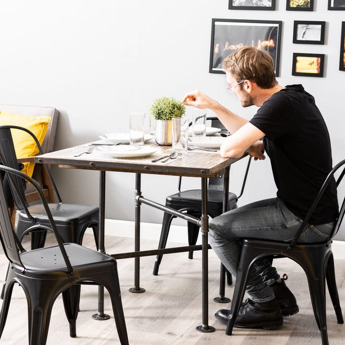 Solitaire Kitchen Table By PIPE DECOR - Sweatfully