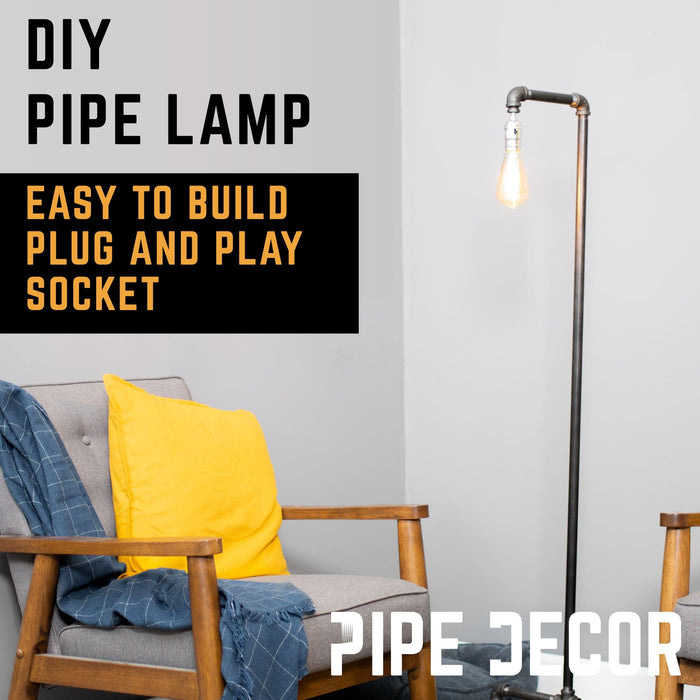 Reader Floor Lamp By PIPE DECOR - Sweatfully