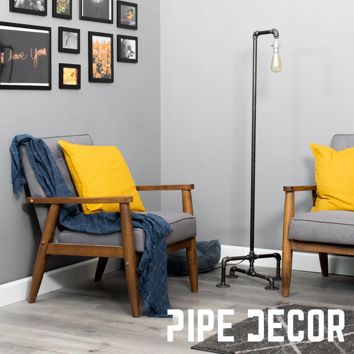 Reader Floor Lamp By PIPE DECOR - Sweatfully