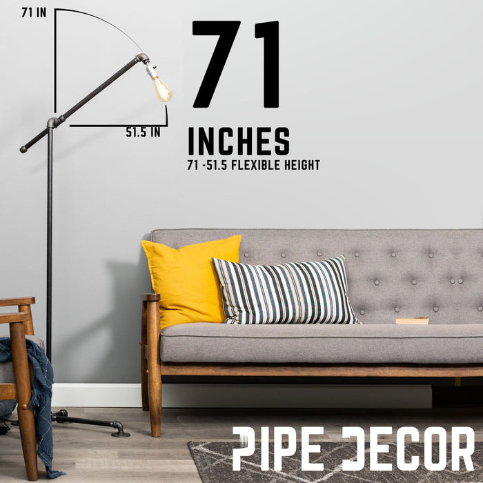 Telescope Floor Lamp By PIPE DECOR - Sweatfully