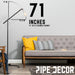 Telescope Floor Lamp By PIPE DECOR - Sweatfully
