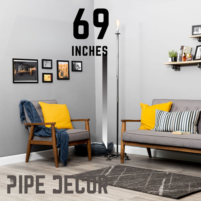 Torch Floor Lamp By PIPE DÉCOR - Sweatfully