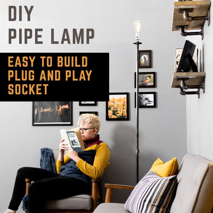 Torch Floor Lamp By PIPE DÉCOR - Sweatfully