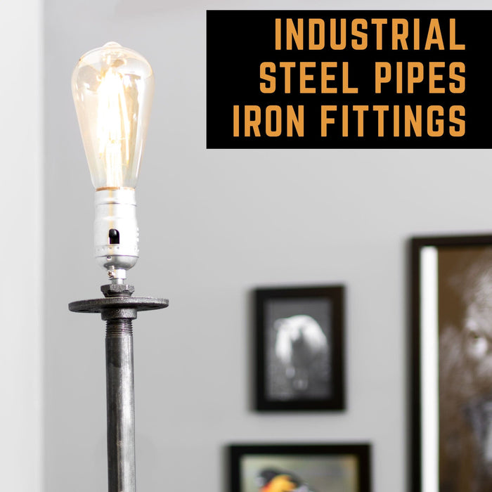 Torch Floor Lamp By PIPE DÉCOR - Sweatfully