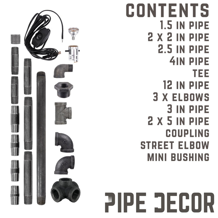 Convertible Table Lamp By PIPE DECOR - Sweatfully