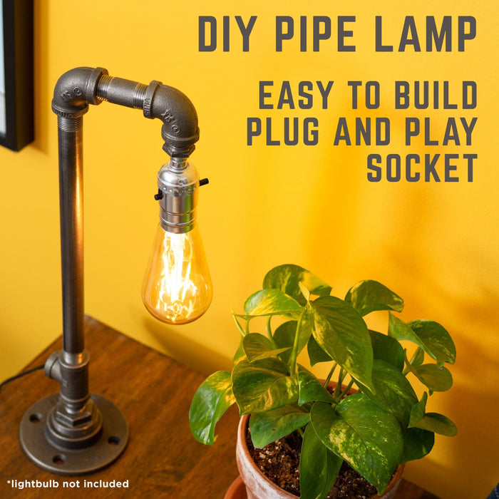Reader Table Lamp By PIPE DECOR - Sweatfully