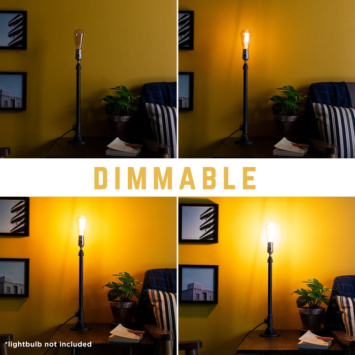 Torch Table Lamp By PIPE DECOR - Sweatfully