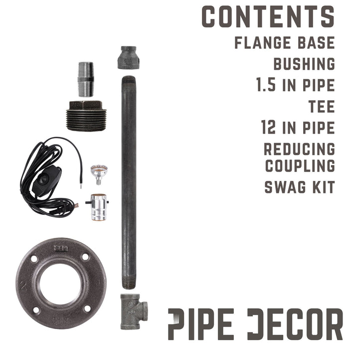 Torch Table Lamp By PIPE DECOR - Sweatfully