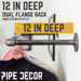24 in. Industrial Pipe Clothing Rack (Wall Mounted) - Sweatfully